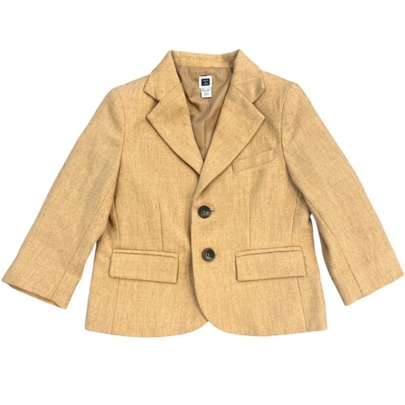 Other - Boys Janie and Jack Tan 18-24 Months Classic Wool Blend Tailored Blazer